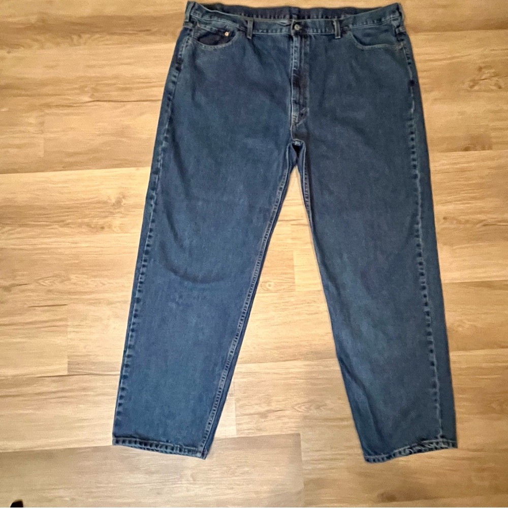 Vintage Levi's 550 Relaxed Fit Blue Denim Jeans Men's 50x34